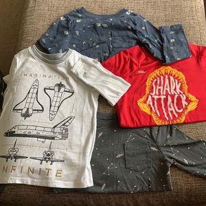 Bundle of 4 Long Sleeve Toddler Shirts